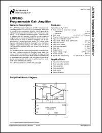 Click here to download LMP8100 Datasheet