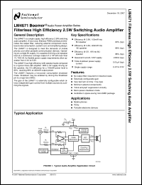 Click here to download LM4671ITL Datasheet