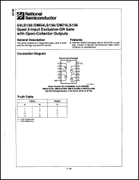 Click here to download DM54LS136 Datasheet