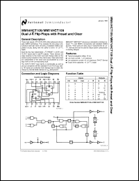 Click here to download MM74HCT109 Datasheet