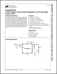 Click here to download LM3404HVMA Datasheet