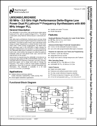 Click here to download LMX2485SQX Datasheet