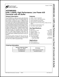 Click here to download ADC08B3000CIYB Datasheet