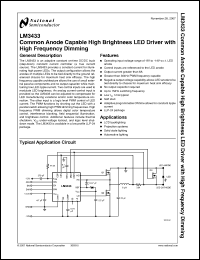 Click here to download LM3433SQX Datasheet