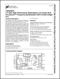Click here to download LMX2487E Datasheet