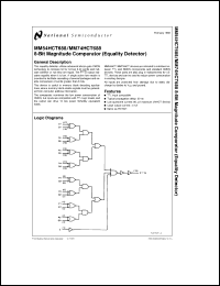 Click here to download MM54HCT688 Datasheet