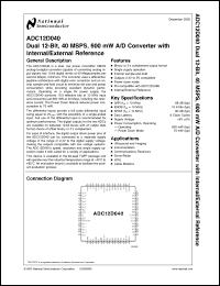Click here to download ADC12D040_05 Datasheet