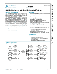 Click here to download LMH0026 Datasheet