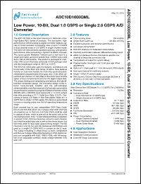 Click here to download ADC10D1000QML Datasheet