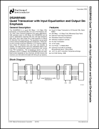 Click here to download DS25BR400 Datasheet
