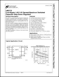 Click here to download LM2773TL Datasheet