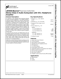Click here to download LM4949TL Datasheet