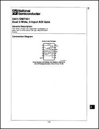 Click here to download DM7451 Datasheet