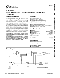 Click here to download ADC08500DEV Datasheet