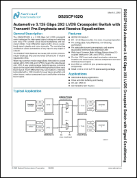 Click here to download DS25CP102QSQ Datasheet
