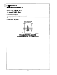 Click here to download DM74LS133 Datasheet