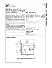 Click here to download LM4907MM Datasheet