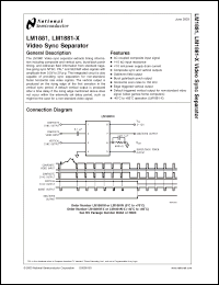 Click here to download LM1881-X Datasheet