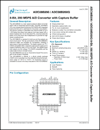 Click here to download ADC08B200Q Datasheet