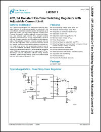 Click here to download LM25011MYX Datasheet