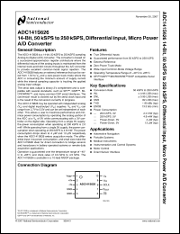 Click here to download ADC141S626CIMMX Datasheet