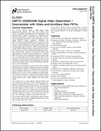 Click here to download CLC031 Datasheet