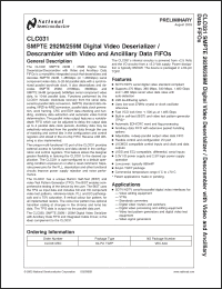 Click here to download CLC031VEC Datasheet