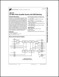 Click here to download LM1212N Datasheet
