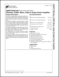 Click here to download LM4673_07 Datasheet