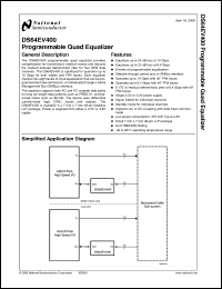 Click here to download DS64EV400SQX Datasheet