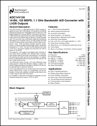 Click here to download ADC14V155LFEB Datasheet