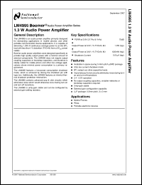 Click here to download LM4995 Datasheet