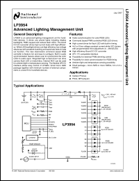Click here to download LP3954TL Datasheet