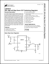 Click here to download LM34919TLX Datasheet