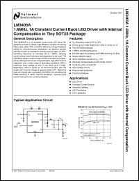 Click here to download LM3405AXMKX Datasheet