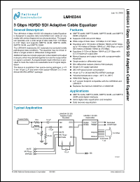 Click here to download LMH0344GR Datasheet