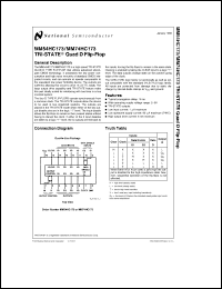 Click here to download MM54HC173J Datasheet