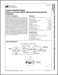 Click here to download LMV852MM Datasheet