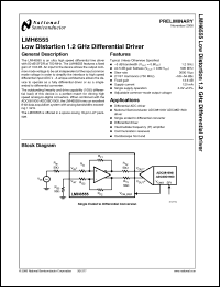 Click here to download LMH6555SQX Datasheet