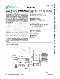 Click here to download LMH2190TM-38 Datasheet