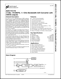 Click here to download ADC11C170CISQ Datasheet