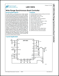 Click here to download LM5116WG Datasheet