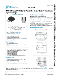 Click here to download LMZ10504 Datasheet