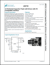 Click here to download LM2759SDX Datasheet