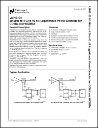 Click here to download LMH2100TM Datasheet
