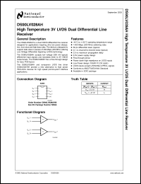 Click here to download DS90LV028AH Datasheet
