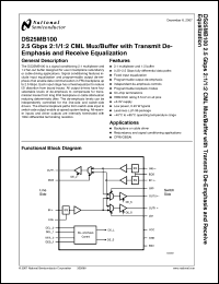 Click here to download DS25MB100TSQ Datasheet