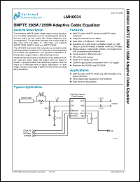 Click here to download LMH0034_09 Datasheet