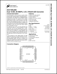 Click here to download ADC10DL065EVAL Datasheet