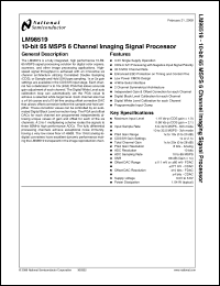 Click here to download LM98519 Datasheet